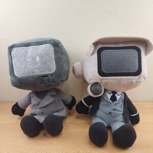 Skibidi Toilet Mystery Toilet Plush 9" Camera Man- TV Monitor Man